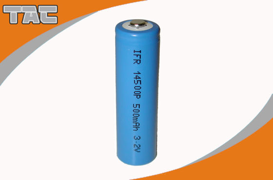 China 3.2V LiFePO4 Battery 14500 500mAh Power Type for Grid Stabilization Energy Storage Systems factory