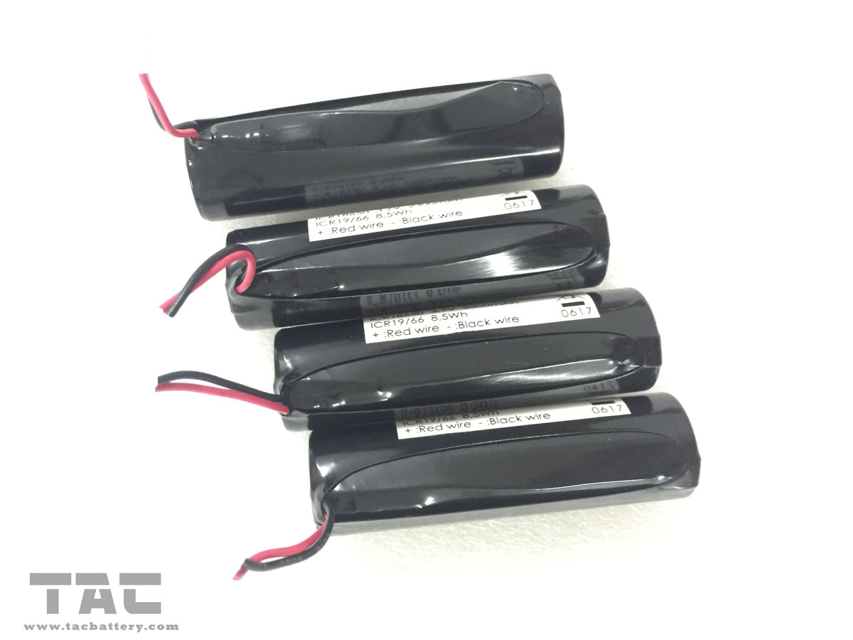 Rechargeable Liion Battery ICR18650 3.7V 2300mAh 8.5Wh for Bicycle