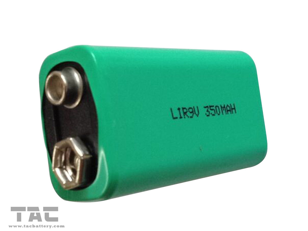 9V Rechargeable Lithium Ion Cylindrical Battery 350mAh For Electronic