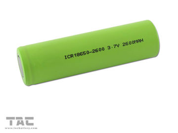 2600mAh Lithium Ion Battery Pack High Energy 3.7V ICR18650 Flat Top