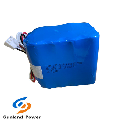 ICM22-4-E2 ICR18650  6S2P 22.2V 4400mAh Li-Ion Rechargeable Battery Pack For Loudspeakers system