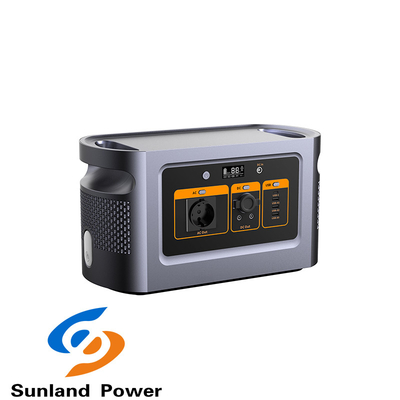 Dark Grey 1000W Portable Energy Storage System Power Station With AC Output