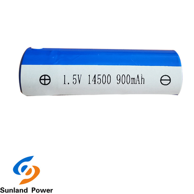 ODM REACH Cylindrical Li Ion Battery ICR14500 1.5V 900MAH