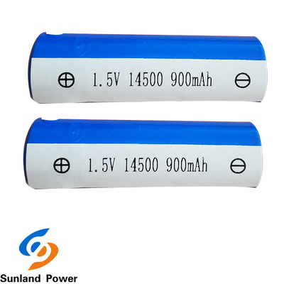 ODM REACH Cylindrical Li Ion Battery ICR14500 1.5V 900MAH