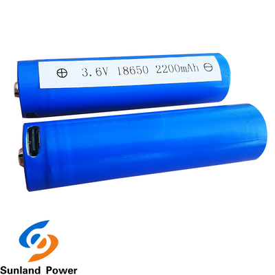 ICR18650 3.7V 2200mah Lithium Ion Cylindrical Battery For Home Appliances