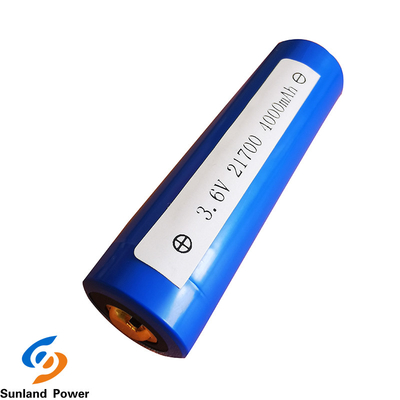 Blue Lithium Cylindrical Battery ICR21700 3.6V 4000mah with USB 300 Times Cycle Life