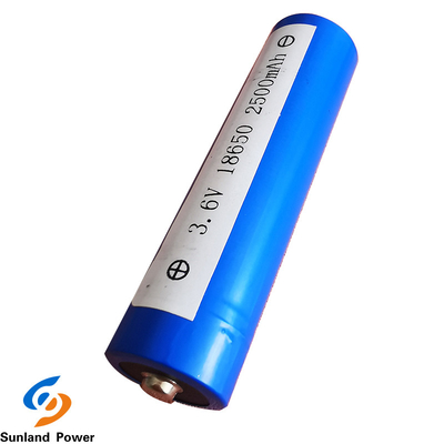 Recharge Lithium Ion Cylindrical Battery ICR18650 3.6V 2500mah With USB Terminal