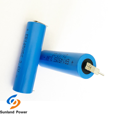 Blue LiSOCl2 Battery ER14505S 3.6V 1.8AH High Temperature Battery