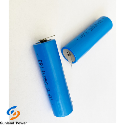 Blue LiSOCl2 Battery ER14505S 3.6V 1.8AH High Temperature Battery