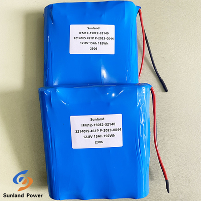 Long Cycle Life 15AH 12V LiFePO4 Battery Pack 32140 4S1P For Explosion Proof Product