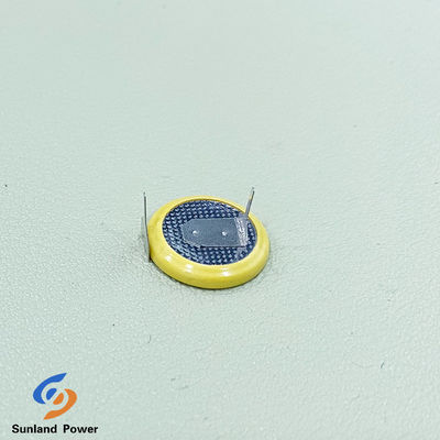 Rechargeable Lithium Primary Battery ML1220 3.0V 16mAh Coin / Button Cell With Leg