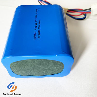 Speacker lithium battery ICR18650 6S1P 22.2V 2.6AH Rechargeable Lithium Ion Battery Pack