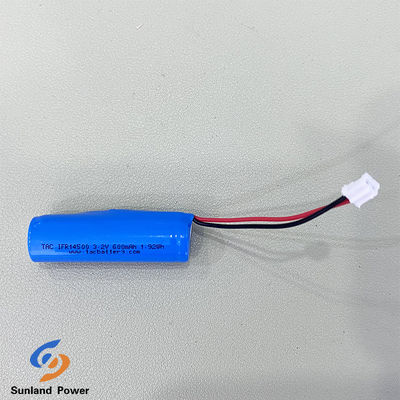 3.2V AA IFR14500 Lithium Iron Phosphate Battery 600mAh With Protection Circuit Application For Smart Lock