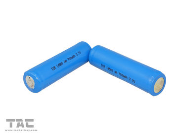 3.7V ICR14500 Lithium ion Cylindrical Battery Of 600mAh With PCB