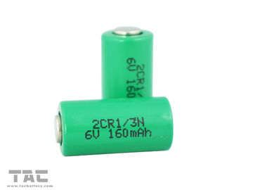 6V 2CR-1/3N 160mAh Lithium Cylindrical Li-Mn Battery for GPS tracking Teal time clock