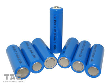 Portable 3.2V LiFePO4 Battery 14500 500mAh Power Type For Grid Stabilization