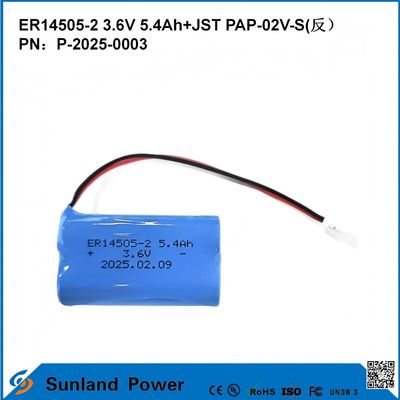 3.6V 5.4AH ER14505-2 Primary Battery High And Stableoperating Voltage Long Strong Life