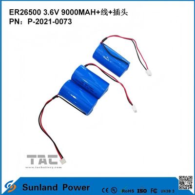 3.6V 9AH ER26500 Primary Battery High And Stableoperating Voltage Long Strong Life