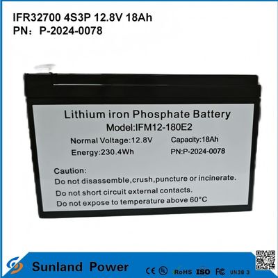 IFR32700 4S3P 12.8V 18Ah For Solar flood light High Bright LEDS Garden Solar Lights lifepo4 battery