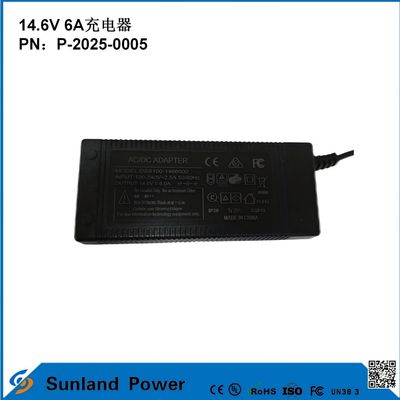14.6V 6A Charger, Compatible with 12.8V/14.4V Lithium Iron Phosphate (LiFePO₄) Batterie Charger, designed specifically for electric tools/electric  Efficient charger, compatible with multiple devices