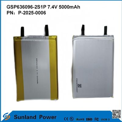 Rechargeable Lithium-Ion Battery Pack GSP636096-2S1P 7.4V And 5000mAh  For Power Banks Outdoor Electronic Devices Flashlight Lighting Small Electronic Equipment