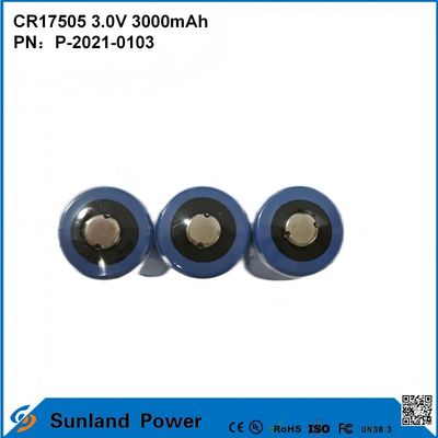 CR17505 3.0V 3000mAh For Smart Instruments Medical Equipment Transportation And Logistics Smart Furniture High-capacity Stable Discharge Performance Voltage Output Long Service Life