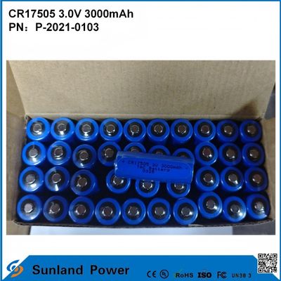 CR17505 3.0V 3000mAh For Smart Instruments Medical Equipment Transportation And Logistics Smart Furniture High-capacity Stable Discharge Performance Voltage Output Long Service Life