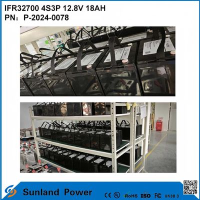 IFR32700 4S3P 12.8V 18Ah For Solar flood light High Bright LEDS Garden Solar Lights lifepo4 battery