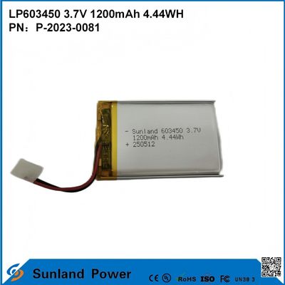 GP603450 Cell for Consumer Electronics and Medical Applications 1200mAh 3.7V  UL & UN38.3 Certified In Stock and Customizable