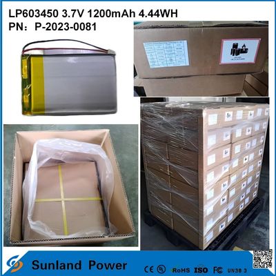 GP603450 Cell for Consumer Electronics and Medical Applications 1200mAh 3.7V  UL & UN38.3 Certified In Stock and Customizable