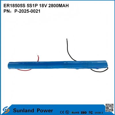 ER18505S 5S1P 18V 2800MAH High-Temperature Resistant, High-Capacity Battery