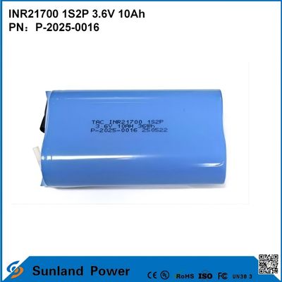 INR21700 1S2P  3.6V 10Ah High-Rate Discharge, Suitable for High-Power Demand Devices!