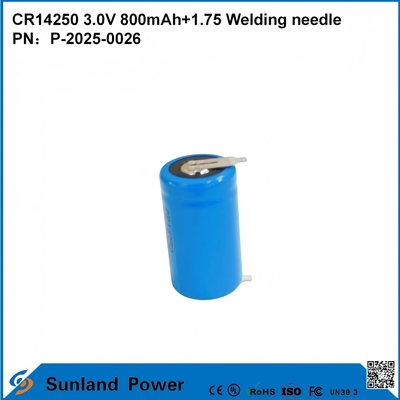 CR14250 3.0V 800mAh+1.75 Welding needle can be used for Smart metering water meters electricity meters gas meters memory backup CMOS memory RTC real-time clocks wireless alarm sensors