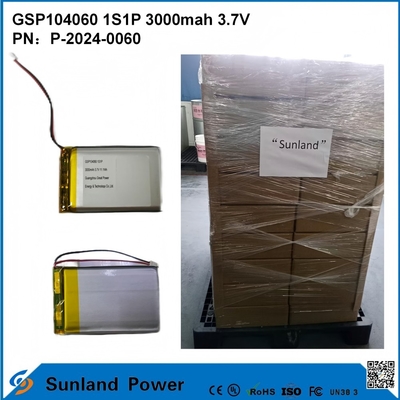 GSP104060 Lithium Polymer Battery Is Widely Used In Power Banks, Bluetooth Earphones And Bluetooth Speakers With A Cycle Life Of 500–2500 Charge/Discharge