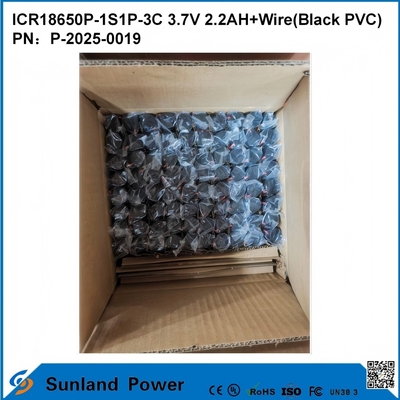ICR18650P-1S1P-3C 3.7V 2.2AH+WIRE BATTERY