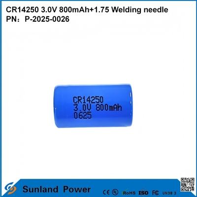 CR14250 3.0V 800MAH+1.75 WELDING NEEDLE BATTERY