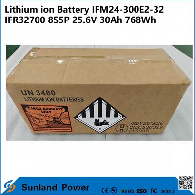 IFM Pro 25.6V 30Ah Industrial Battery​ – Powered by IFR32700 Cells, 8S5P, 768Wh. Built for AGVs, Robots & Solar Storage.