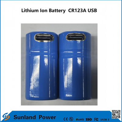 Lithium Ion Battery CR123A USB applicable to the production of USB rechargeable lithium-ion batteries.