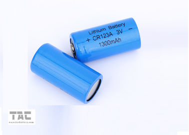 High Energy Density Lithium Battery 3.0V CR123A 1300mAh Flash Light