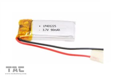 3.7v 90mah 401225 Rechargeable Li ion Polymer Battery For Recording Pen