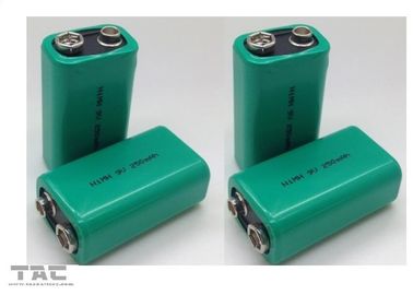 High Capacity Ni MH Batteries 9V 250mAh / Nickel Metal Hydride Rechargeable Batteries
