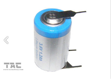 Energry Type 3.6V 14250  1200mAh LiSOCl2 Battery for Military Electronic Devices