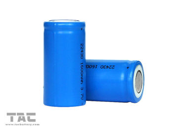 Lithium Ion Cylindrical Battery 22430 PCB Mount Battery With Tag