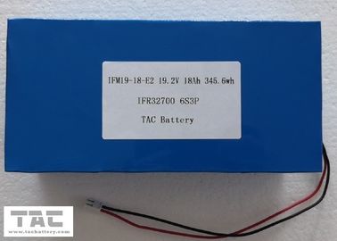 19.2V LiFePO4 Battery Pack 32700  18AH With Connector For Sound Device UL Certification