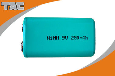 High Capacity Ni MH Batteries 9V 250mAh / Nickel Metal Hydride Rechargeable Batteries