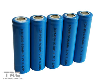 Rechargeable Lithium Ion Cylindrical Battery AA  3.7V 14500 For Solar