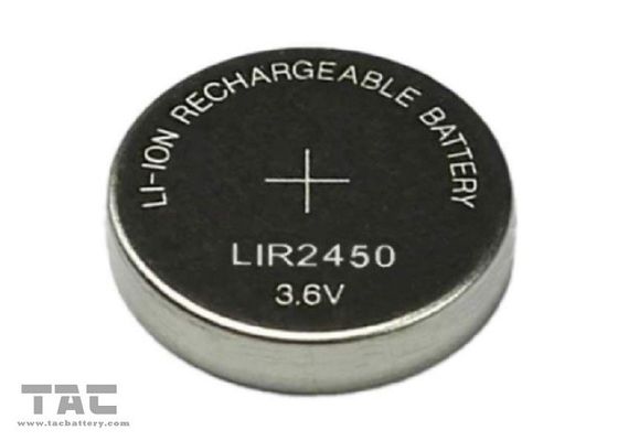 Lithium Ion LIR2450 3.6V 120mah Button Cell For Electronic Dictionaries