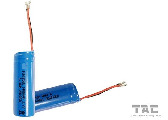 ICR18500  3.7V 1000mAh Lithium Ion Cylindrical Battery for Portable Flashlight