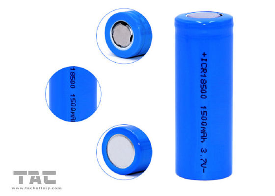 ICR18500 3.7V 1000mAh Lithium Ion Cylindrical Battery For Portable Flashlight