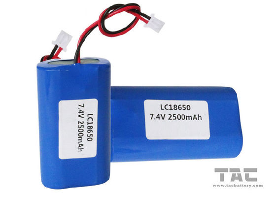 18650 Lithium ion Cylindrical Battery  Pack  7.4V 2600mAh  Pack for POP- Gun